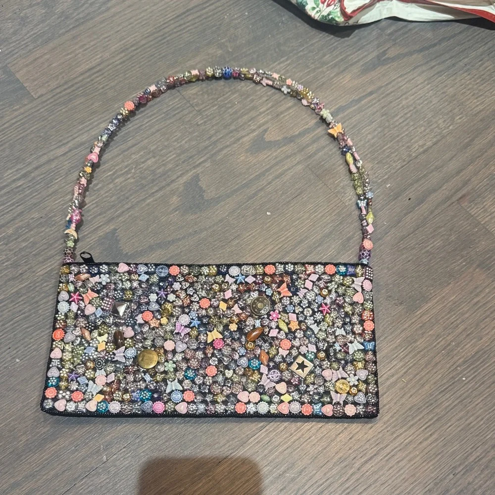 Sasha Colorful Beaded Women's shoulder Purse - Picture 1 of 4